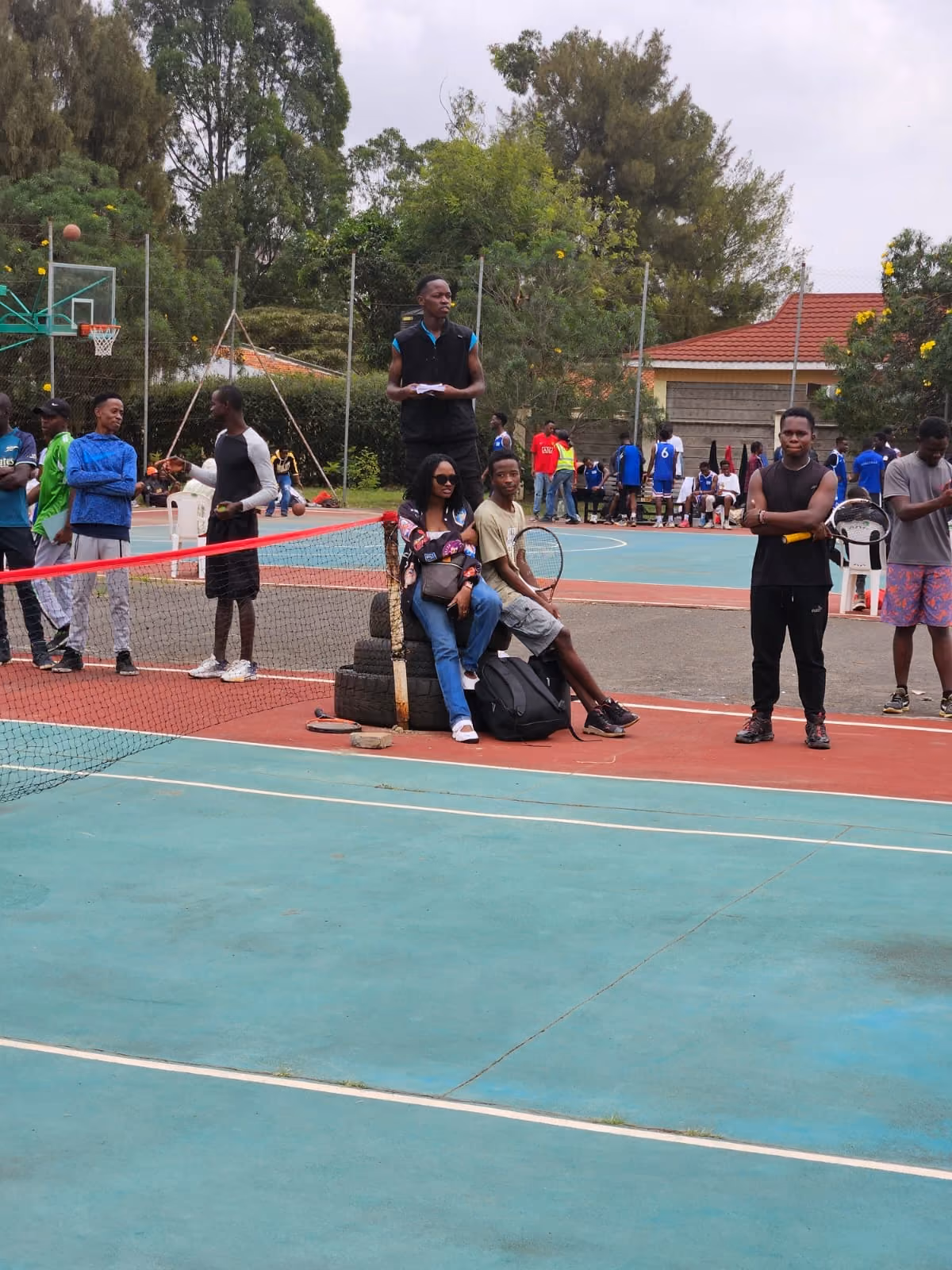 Young people taking part in an outdoor sports and enrichment gathering.